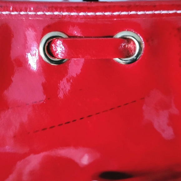 Dooney &  Bourke Red Patent Leather Shoulder Bag - Picture 6 of 7